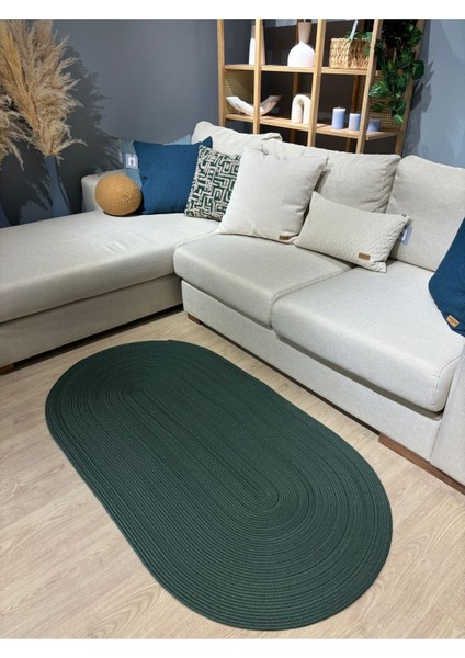 Galileo Oval Jüt Yuvarlak Hasır Görünümlü Klasik Halı Kilim indirimleri