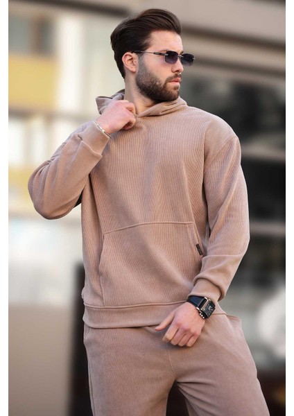 Kahverengi Erkek Sweatshirt Eşofman Takımı E7401 fiyatları