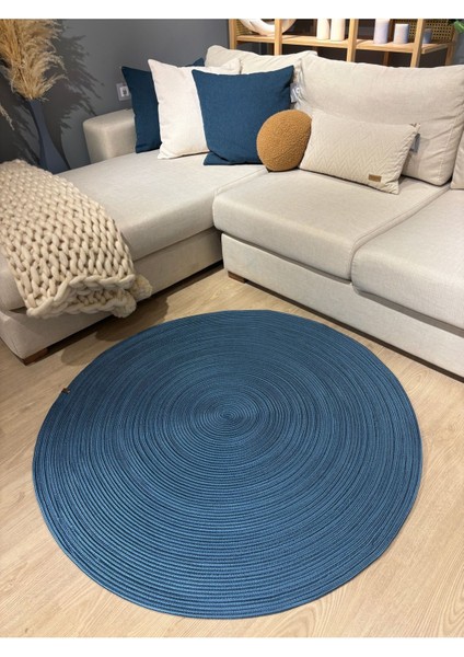 Jüt Yuvarlak Hasır Görünümlü Klasik Halı Kilim modelleri