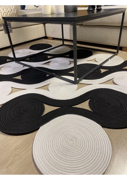 Quantum Jüt Görünümlü Hasır Özel Yapım Kilim indirimleri