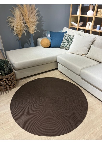 Jüt Yuvarlak Hasır Görünümlü Klasik Halı Kilim