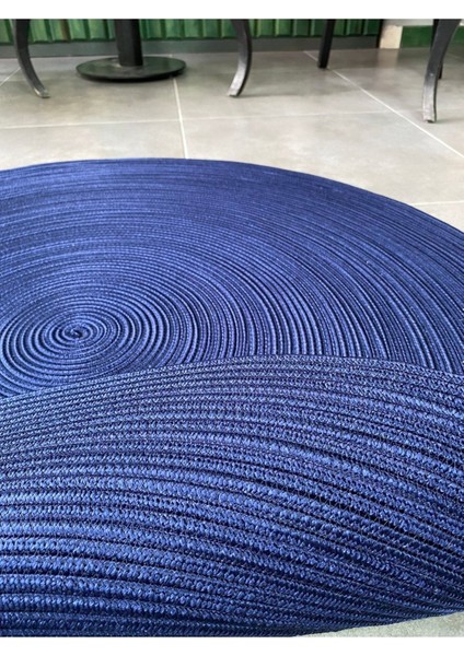 Siyah Jüt Yuvarlak Hasır Görünümlü Klasik Halı Kilim fiyatları