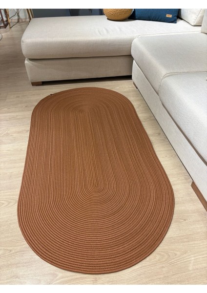 Galileo Oval Jüt Yuvarlak Hasır Görünümlü Klasik Halı Kilim indirimleri