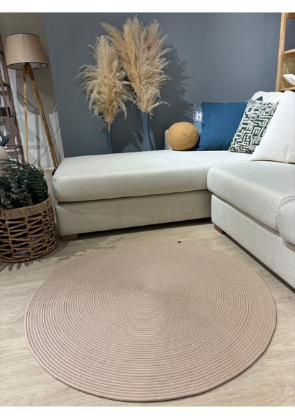 Jüt Yuvarlak Hasır Görünümlü Klasik Halı Kilim modelleri