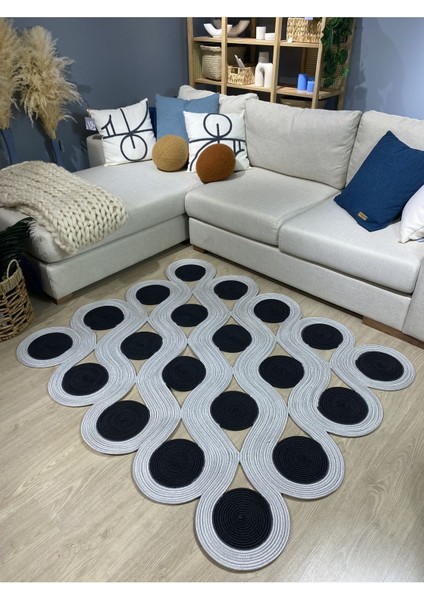 Quantum Jüt Görünümlü Hasır Özel Yapım Kilim