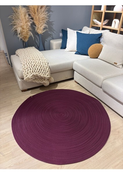 Jüt Yuvarlak Hasır Görünümlü Klasik Halı Kilim indirimleri