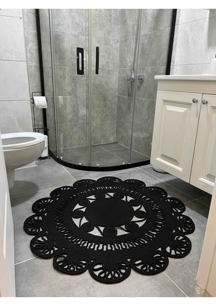 Salyangoz Aisharose Hasır Yuvarlak Dekoratif Jüt