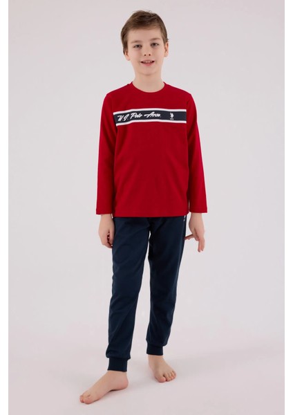 Uzun Kol Erkek Çocuk Pijama Takım 2210 modelleri