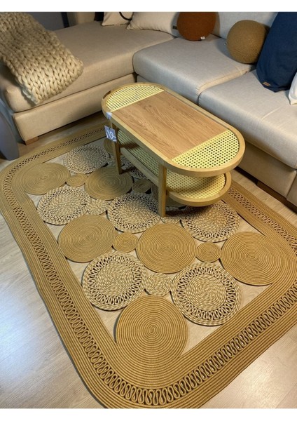 Violaceae Jüt Hasırlı Örgü Kilim