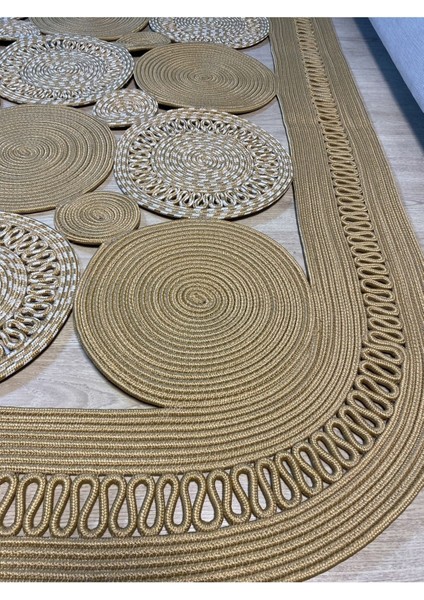 Violaceae Jüt Hasırlı Örgü Kilim fiyatları