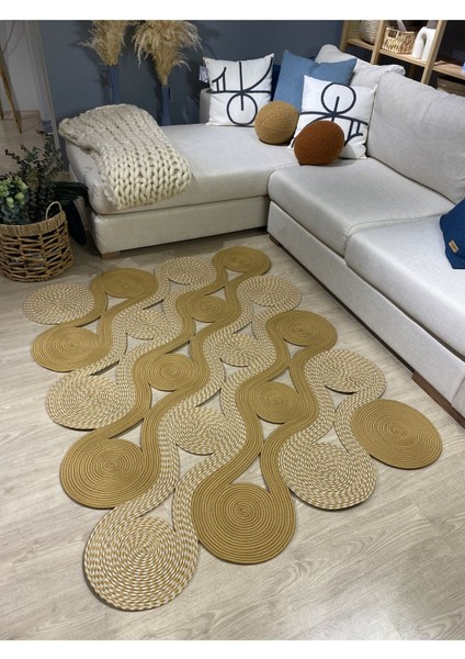 Quantum Jüt Görünümlü Hasır Özel Yapım Kilim