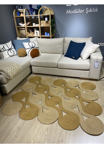 Quantum Jüt Görünümlü Hasır Özel Yapım Kilim fiyatları