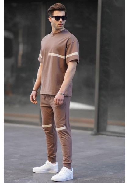 Kahverengi Kısa Kollu Eşofman Takımı 5939