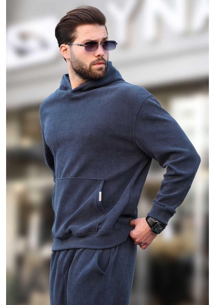 Lacivert Erkek Sweatshirt Eşofman Takımı E7401 modelleri