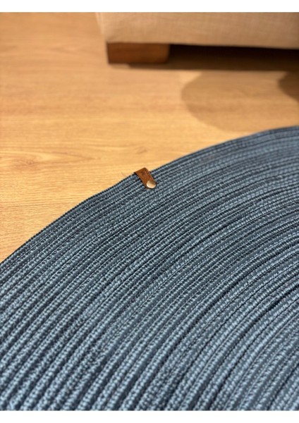 Jüt Yuvarlak Hasır Görünümlü Klasik Halı Kilim indirimleri