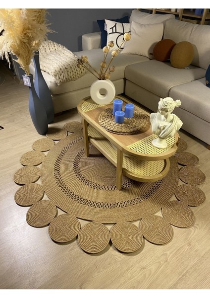 Begonvil Jüt Hasırlı Örgü Kilim fiyatları