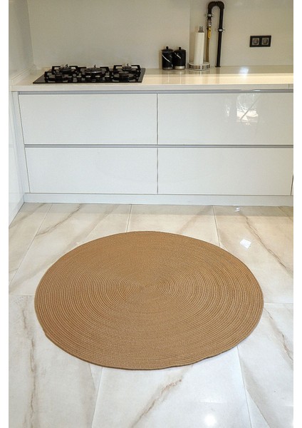 Jüt Yuvarlak Hasır Görünümlü Klasik Halı Kilim modelleri
