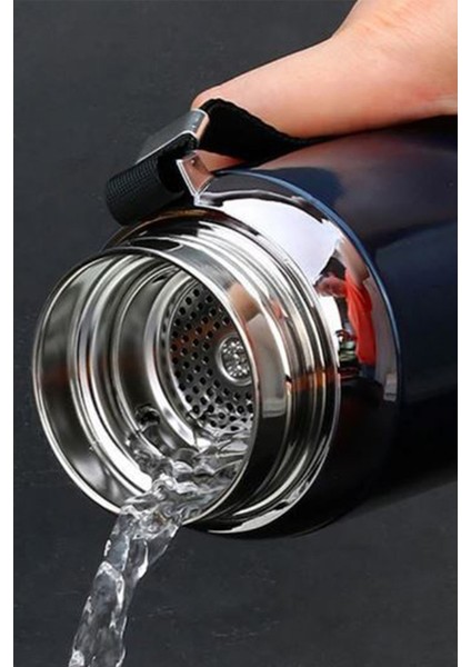 1 Litre Paslanmaz Çelik Takım Baskılı Termos 12 Saat Sıcak Soğuk Tutma Dayanıklı Yapı fiyatları