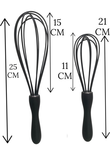 2'li Silikon Kek Ayran Çorba Karıştırıcı Yumurta Puding Sos Kremşanti Çırpma Teli Çırpıcı fiyatları