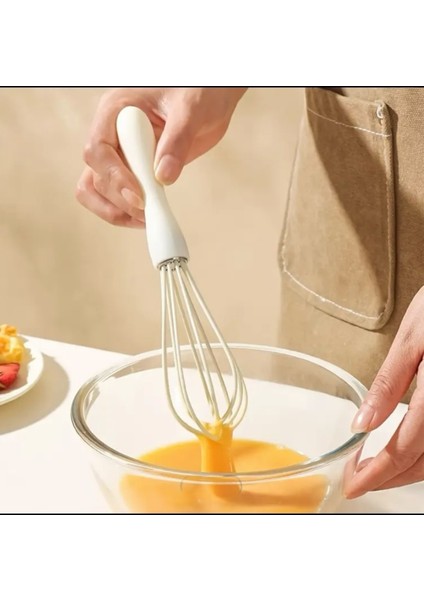 2'li Silikon Kek Ayran Çorba Karıştırıcı Yumurta Puding Sos Kremşanti Çırpma Teli Çırpıcı