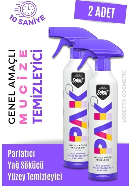 Pak 2 Adet 500 ml Mucize Köpük Temizleyici Sprey fırsatları