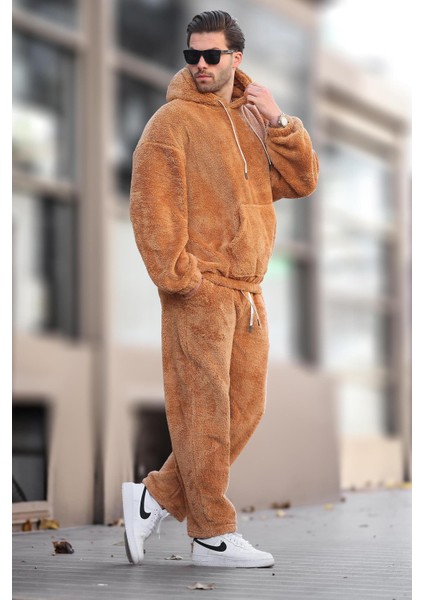 Taba Cep Detaylı Polar Erkek Eşofman Takımı E5961 fiyatları