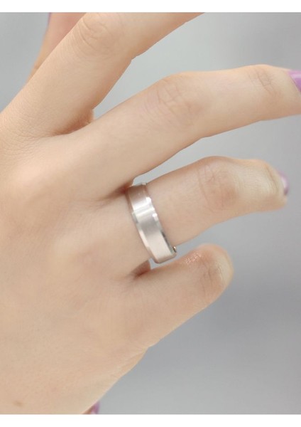 14 Ayar Altın Gümüş Renk Alyans Yüzük modelleri