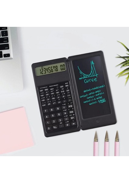 Buffer® Silinebilir LCD Yazı Tabletli,kalemli Katlanabilir Bilimsel Hesap Makinesi modelleri