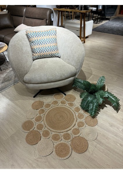 Hasır Jüt Çiçek Desenli Kilim Halı 2025 Koleksiyonu fırsatları