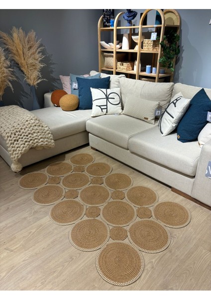 Square Dikdörtgen Çift Taraflı Jüt Hasır Halı Kilim fiyatları