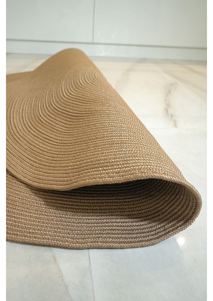 Jüt Yuvarlak Hasır Görünümlü Klasik Halı Kilim fırsatları