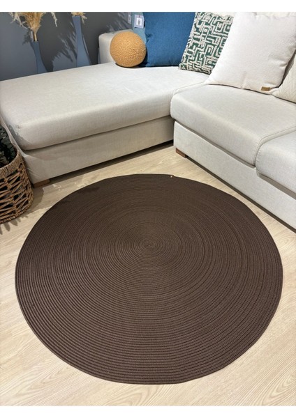 Jüt Yuvarlak Hasır Görünümlü Klasik Halı Kilim