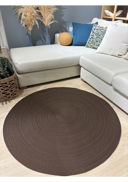 Jüt Yuvarlak Hasır Görünümlü Klasik Halı Kilim fiyatları