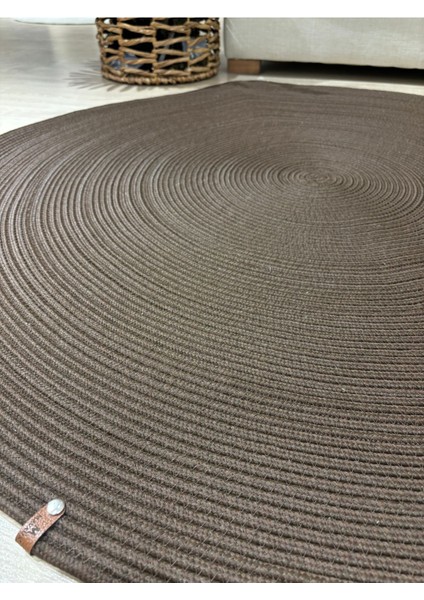 Jüt Yuvarlak Hasır Görünümlü Klasik Halı Kilim