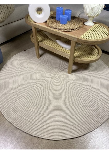 Jüt Yuvarlak Hasır Görünümlü Klasik Halı Kilim fırsatları