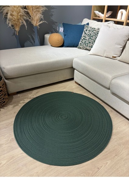 Jüt Yuvarlak Hasır Görünümlü Klasik Halı Kilim indirimleri