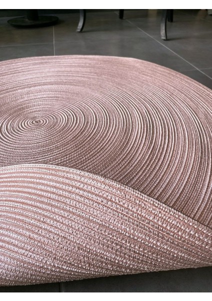 Siyah Jüt Yuvarlak Hasır Görünümlü Klasik Halı Kilim fiyatları