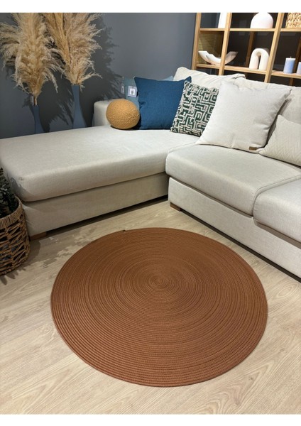 Jüt Yuvarlak Hasır Görünümlü Klasik Halı Kilim