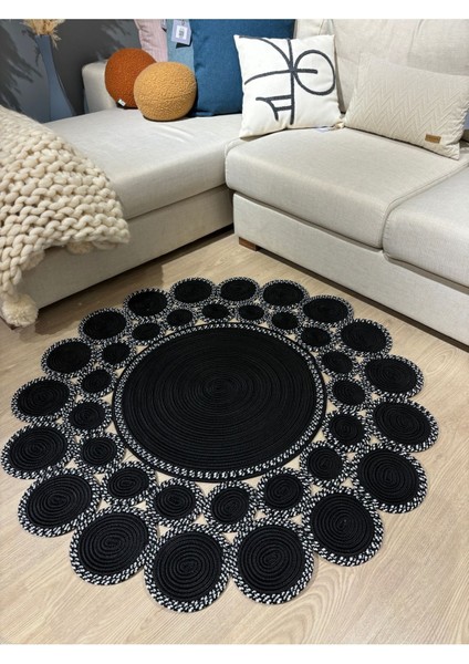 Hasır Jüt Çiçek Desenli Kilim Halı 2025 Koleksiyonu indirimleri