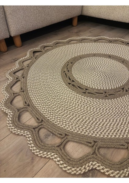 Sarmaşık Model Hasır Görünümlü Jüt Kilim Paspas Halı fiyatları