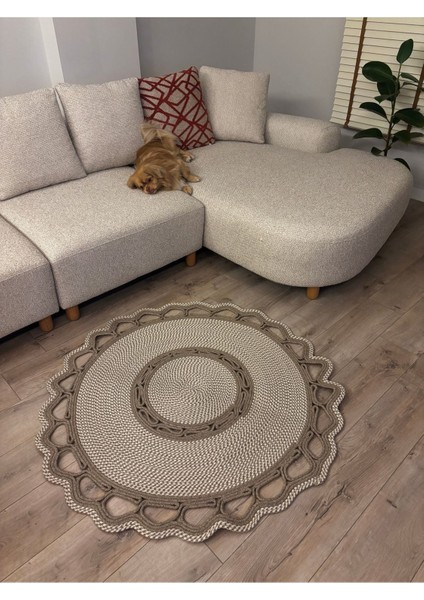 Sarmaşık Model Hasır Görünümlü Jüt Kilim Paspas Halı fırsatları
