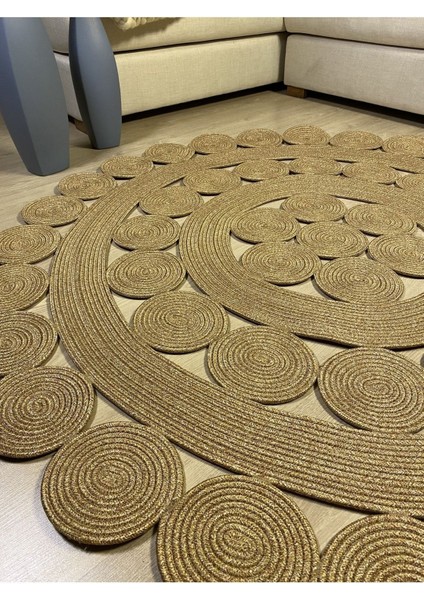 Krizantem Jüt Hasırlı Örgü Kilim fiyatları