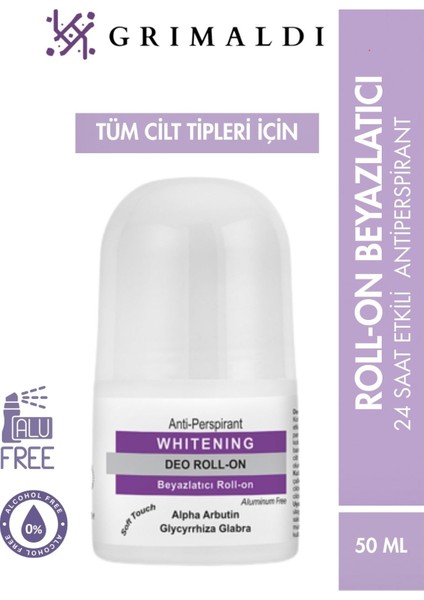 Grımaldı -Beyazlatıcı Roll-On - Alüminyum Içermez – Kalıcı Ferahlık