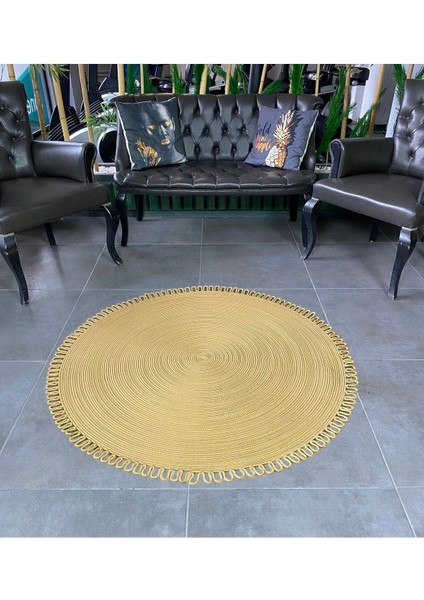 Salyangoz Aisharose Hasır Yuvarlak Dekoratif Jüt