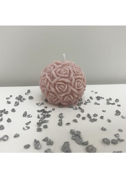 3'lü Gül Desenli Mum & Dekoratif Tabak fırsatları