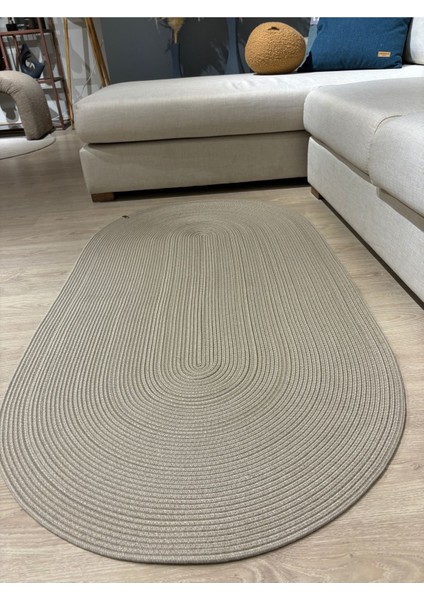 Galileo Oval Jüt Yuvarlak Hasır Görünümlü Klasik Halı Kilim modelleri