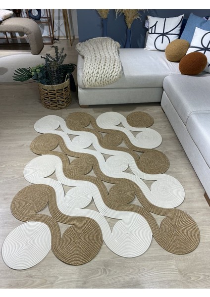 Quantum Jüt Görünümlü Hasır Özel Yapım Kilim
