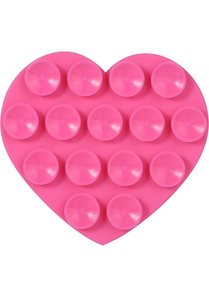 Çift Taraflı Silikon Vakumlu Eller Serbest Cep Telefon Tutacağı Kalp - FC1109