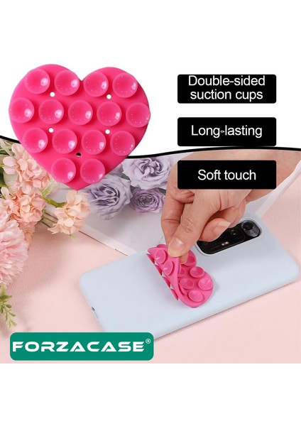 Çift Taraflı Silikon Vakumlu Eller Serbest Cep Telefon Tutacağı Kalp - FC1109 fiyatları