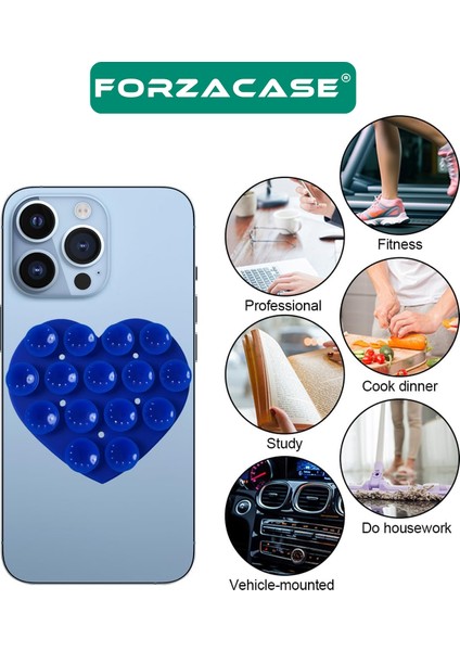 Çift Taraflı Silikon Vakumlu Eller Serbest Cep Telefon Tutacağı Kalp - FC1109 fırsatları